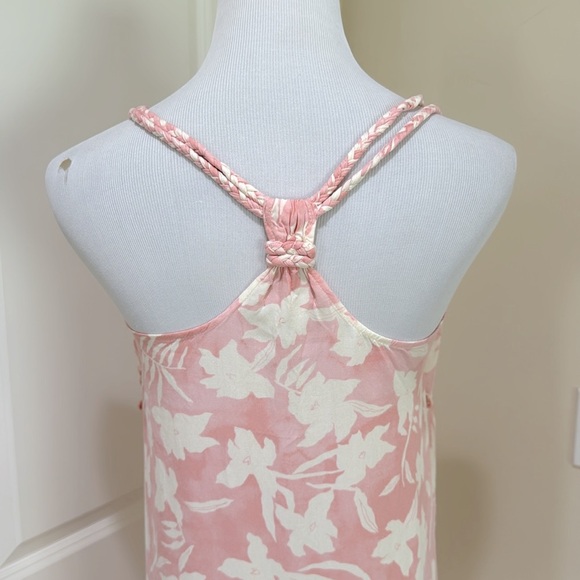 L Space Nicola Pink And White Floral Paradise Blooms Swim Cover Up Dress Small - Picture 9 of 11